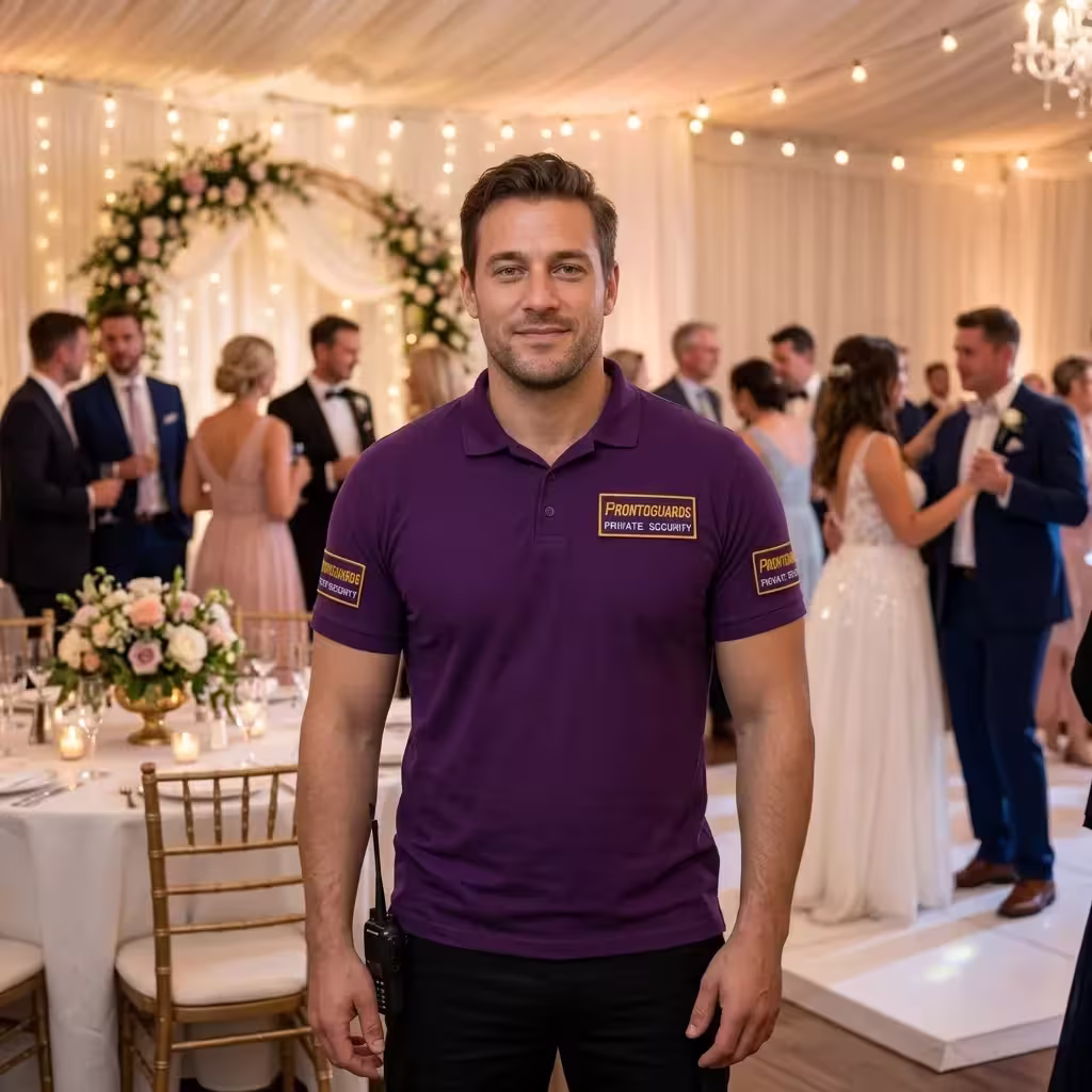 Licensed Wedding Security guards on duty in California